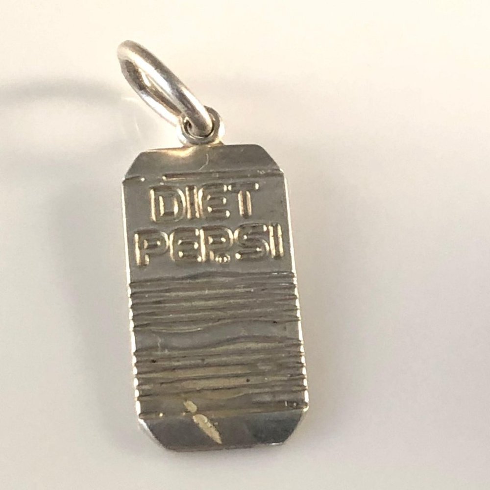Tiffany Diet Pepsi sterling silver charm